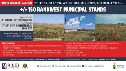 RANDWEST MUNICIPAL STANDS ONSITE SIMULCAST AUCTION DAY 3